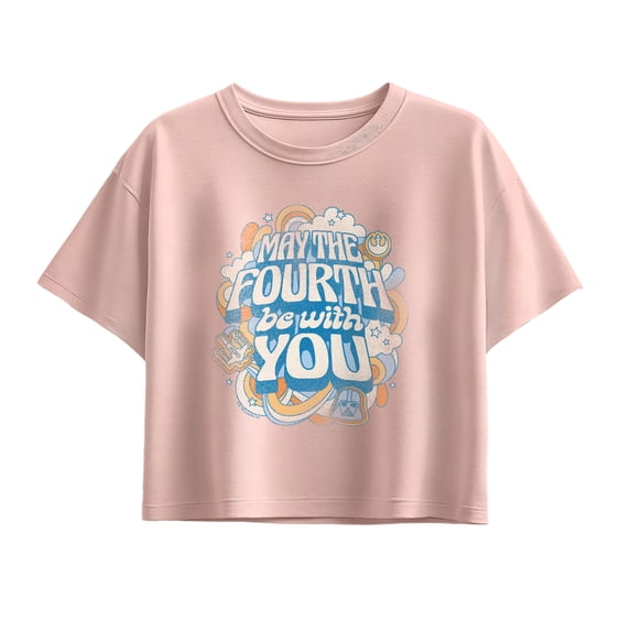 Star Wars - May The Fourth Be With You - Youth Girls Boxy T-Shirt