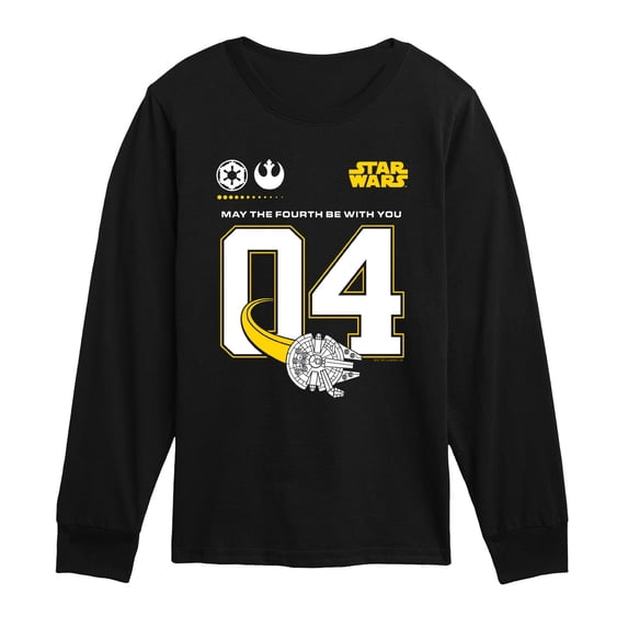 Star Wars - May The Fourth Jersey - Youth Boys Long Sleeve Graphic T-Shirt