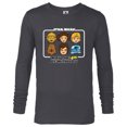 thumbnail image 1 of Star Wars May the 4th Be With You Classic Movie Characters - Long Sleeve T-Shirt for Men - Customized-Charcoal Heather, 1 of 5