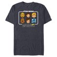 thumbnail image 1 of Star Wars May the 4th Be With You Classic Movie Characters - Short Sleeve Blended T-Shirt for Adults - Customized-Navy Heather, 1 of 5
