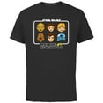 thumbnail image 1 of Star Wars May the 4th Be With You Classic Movie Characters - Short Sleeve Cotton T-Shirt for Adults - Customized-Black, 1 of 5