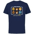 thumbnail image 1 of Star Wars May the 4th Be With You Classic Movie Characters - Short Sleeve Cotton T-Shirt for Adults - Customized-Navy, 1 of 5