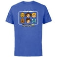 thumbnail image 1 of Star Wars May the 4th Be With You Classic Movie Characters - Short Sleeve Cotton T-Shirt for Adults - Customized-Royal Heather, 1 of 5
