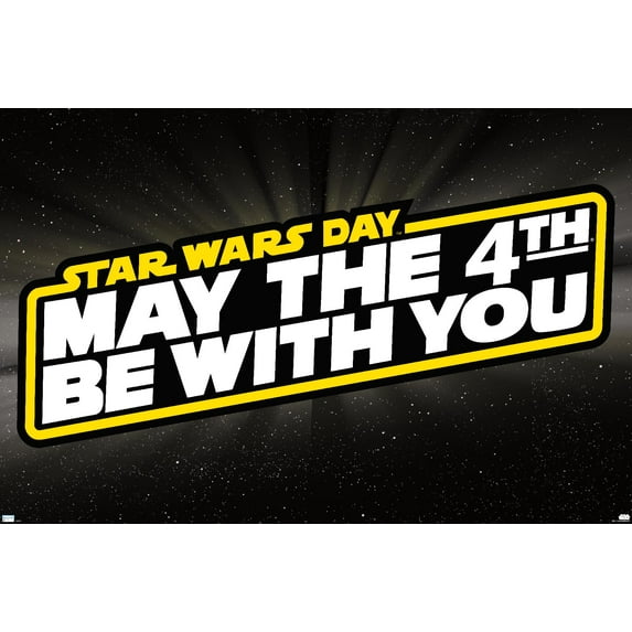 Star Wars - May the 4th - Logo Wall Poster, 22.375" x 34"