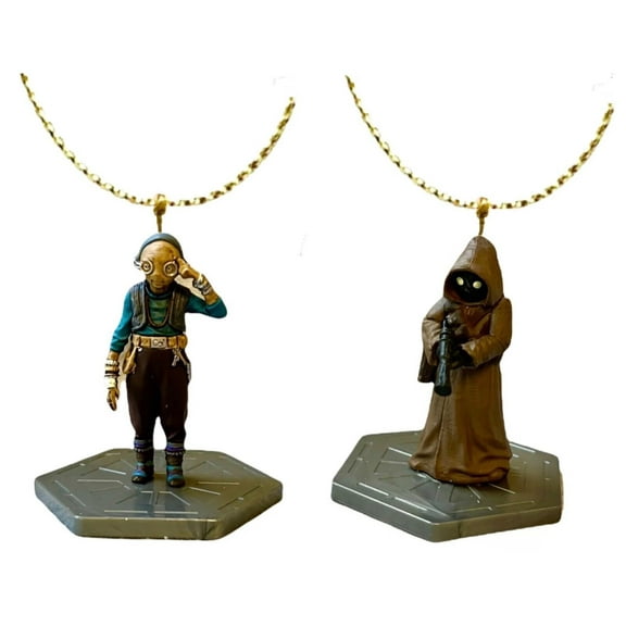 Star Wars Maz Kanata & Jawa Ornament Pirate Queen Figure Figurine PVC Charm New