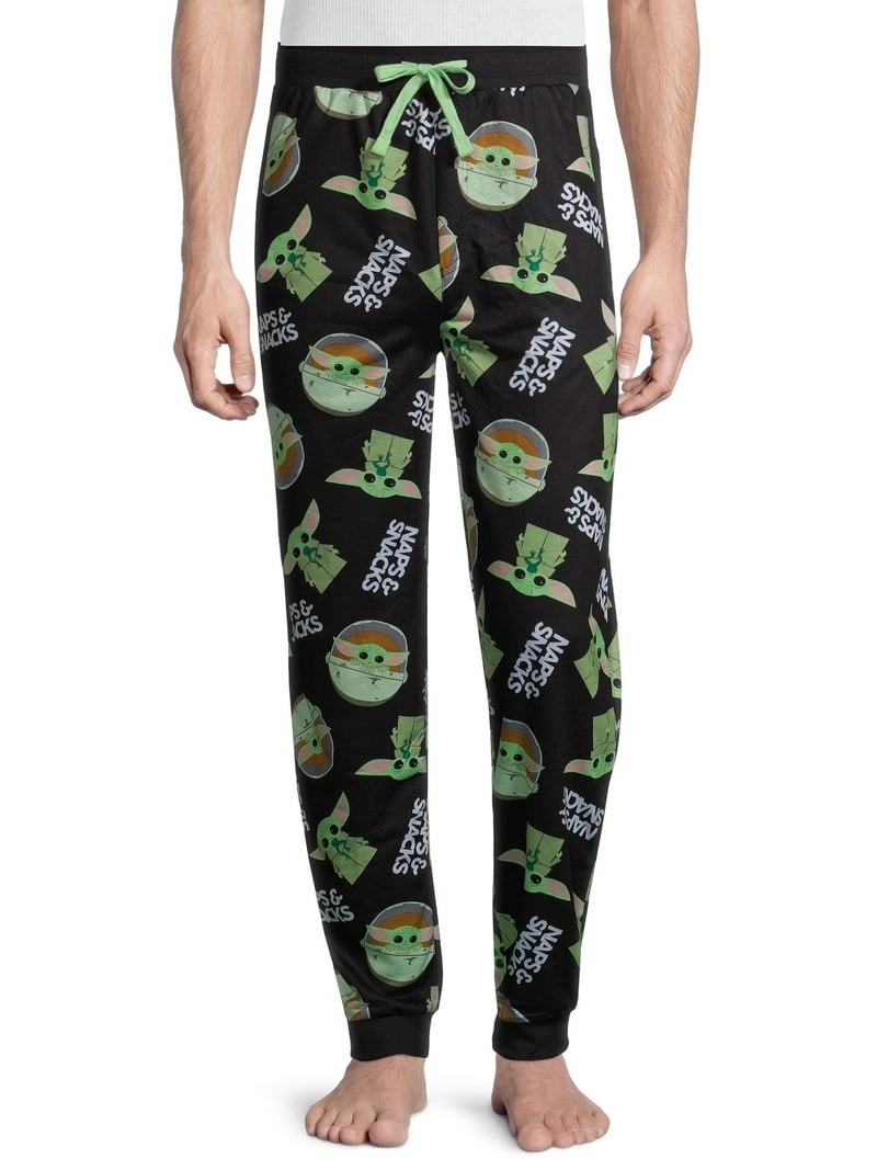 Star Wars Adults Sleep Pajama Joggers: Men's Baby Yoda