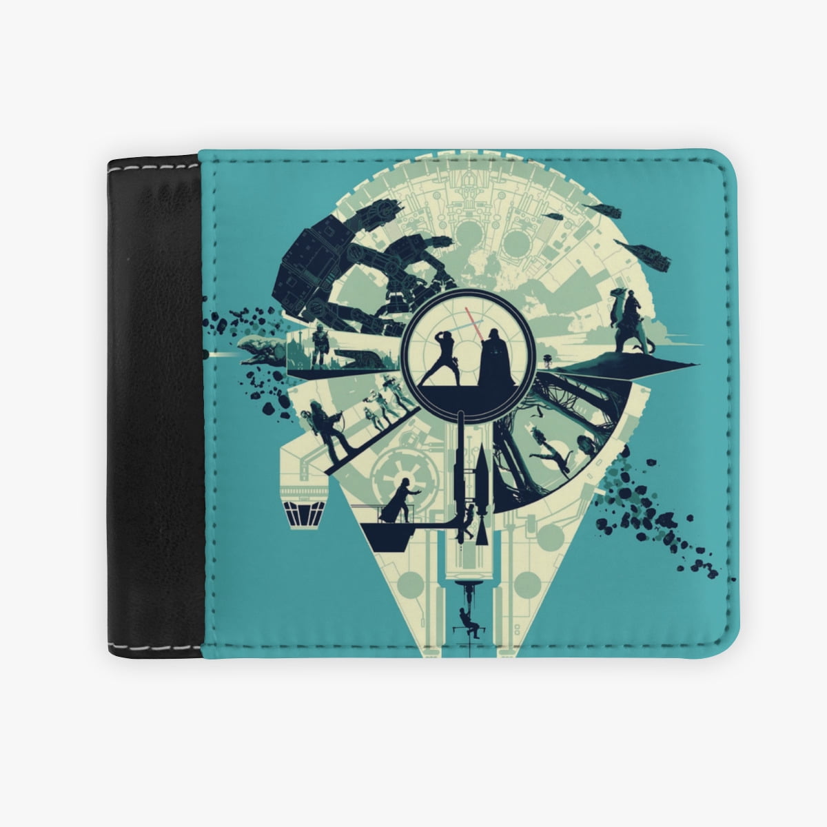 Star wars men s bifold wallet thin wallet fashion card holder holiday