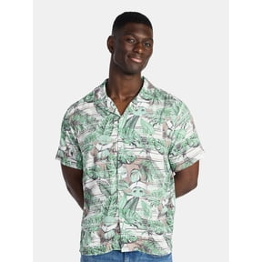 Star Wars Men's and Big Men's The Mandalorian Graphic Button-Up Shirt, Sizes S-3XL