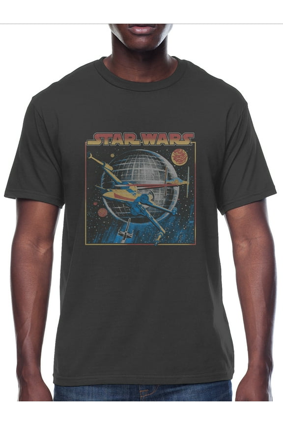 , Revenge of the Sith, Men's & Big Men's Graphic T-Shirt, Death Star, Sizes S-3XL