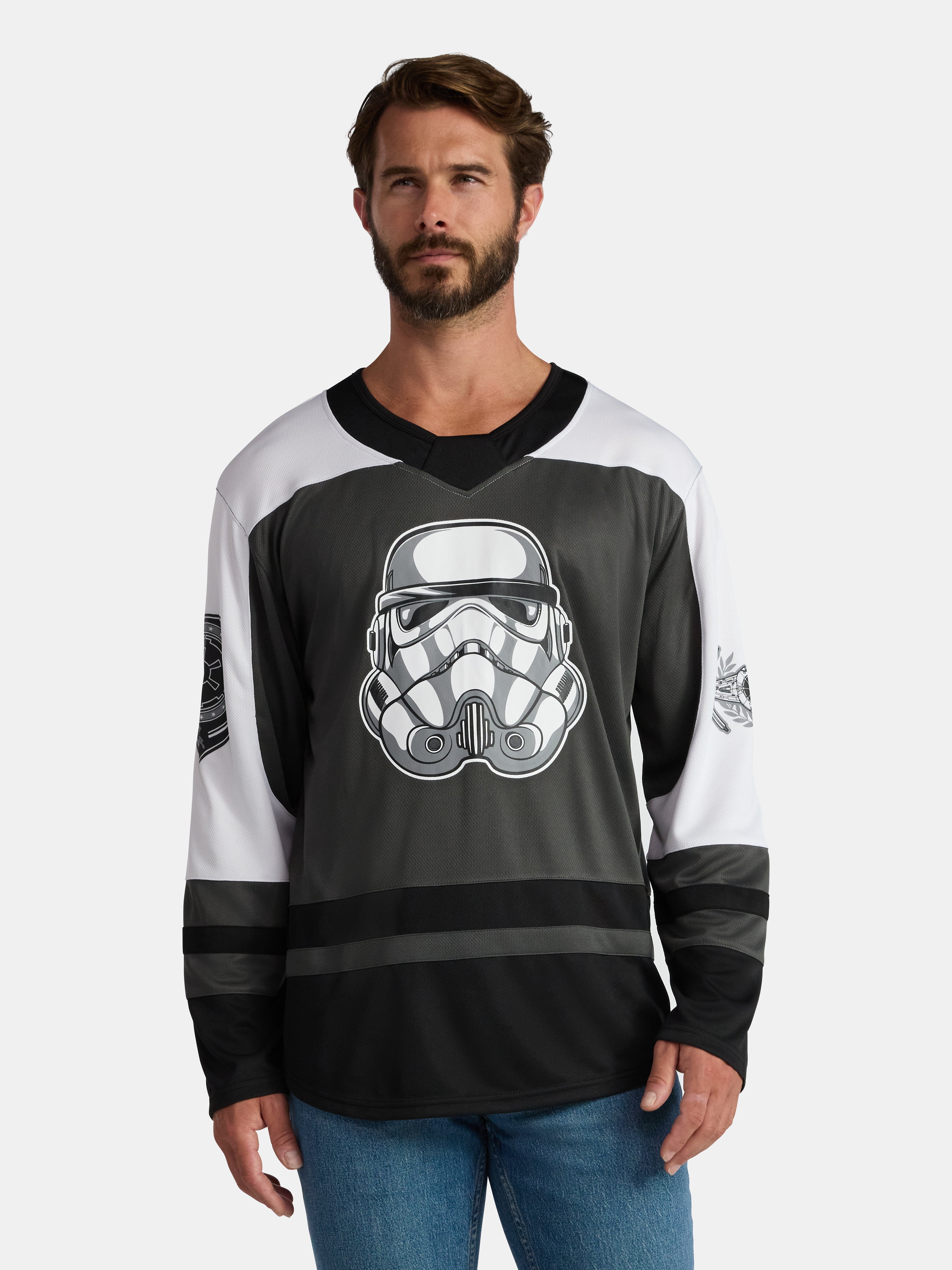Star Wars Men's & Big Men's Stormtrooper Hockey Jersey, Sizes XS-3XL