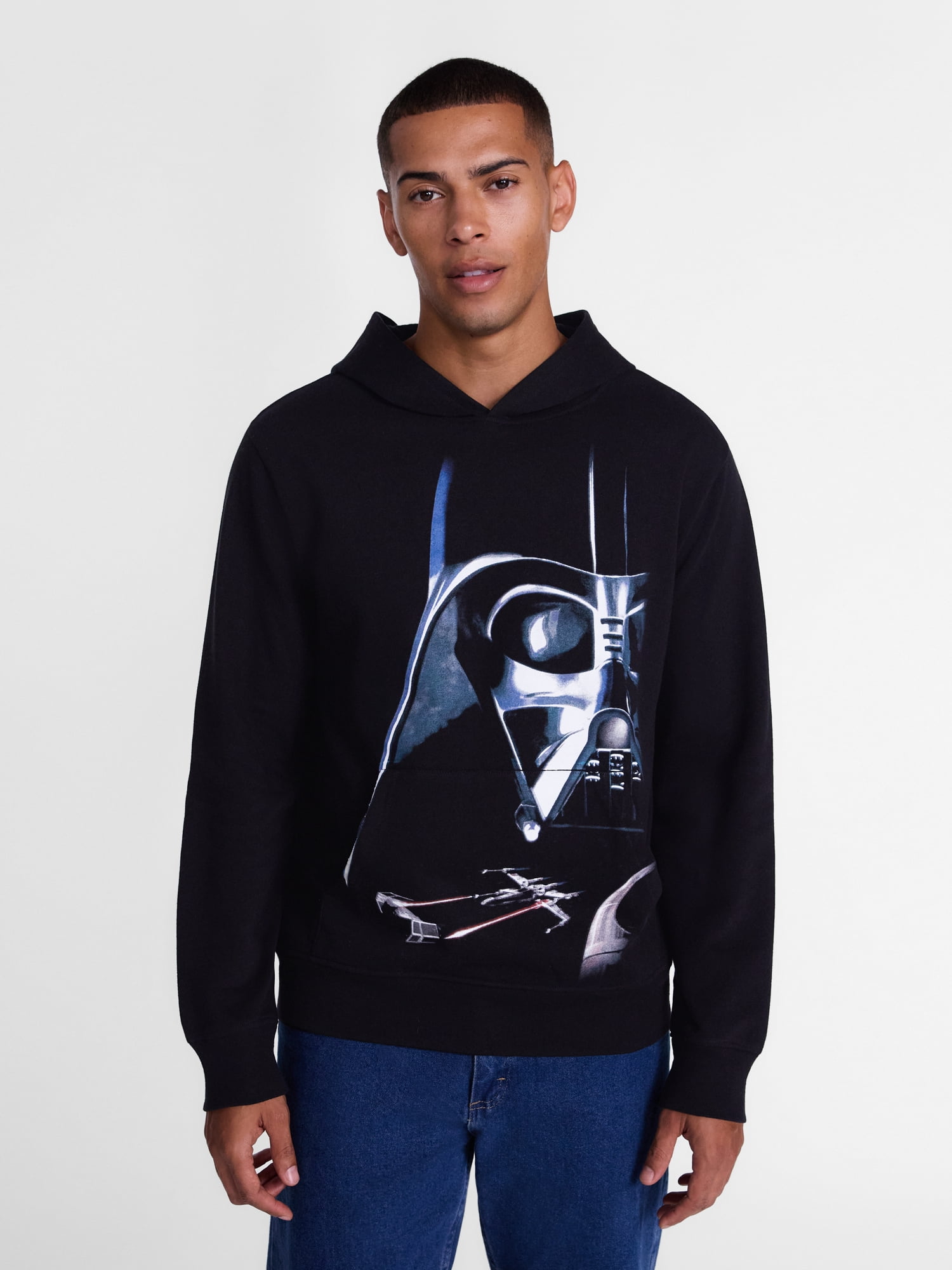 Star Wars Men's and Big Men's Darth Vader Hoodie Sweatshirt, Sizes XS-5XL