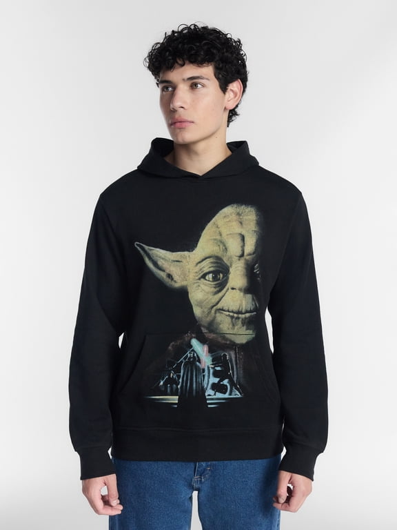 Men's and Big Men's Yoda Hoodie Sweatshirt, Sizes XS-5XL