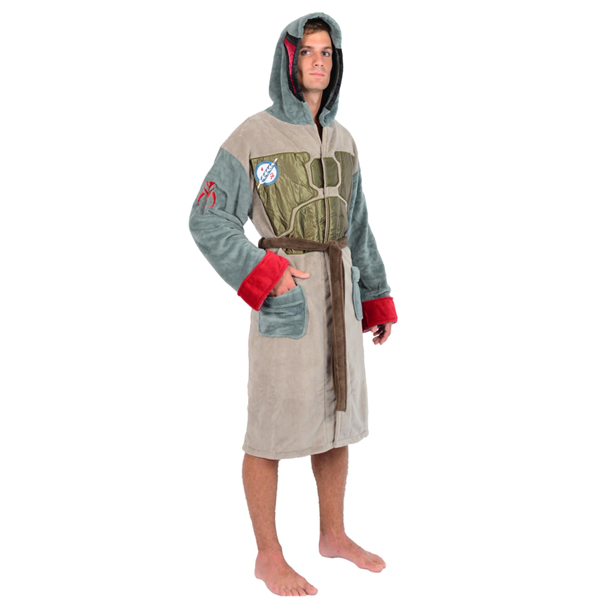 Star Wars Robe Men's Star Wars Men's Boba Fett Armour Bathrobe, Mens Robes - Walmart.com