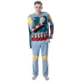 thumbnail image 1 of Star Wars Men's Boba Fett Costume Shirt And Pants Pajama Set With Cape, 1 of 7
