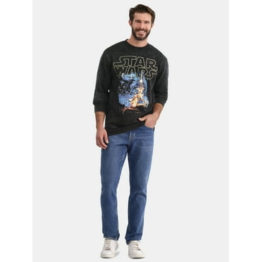 Star Wars Men's Mineral Wash Graphic Sweatshirt, Sizes S-2XL