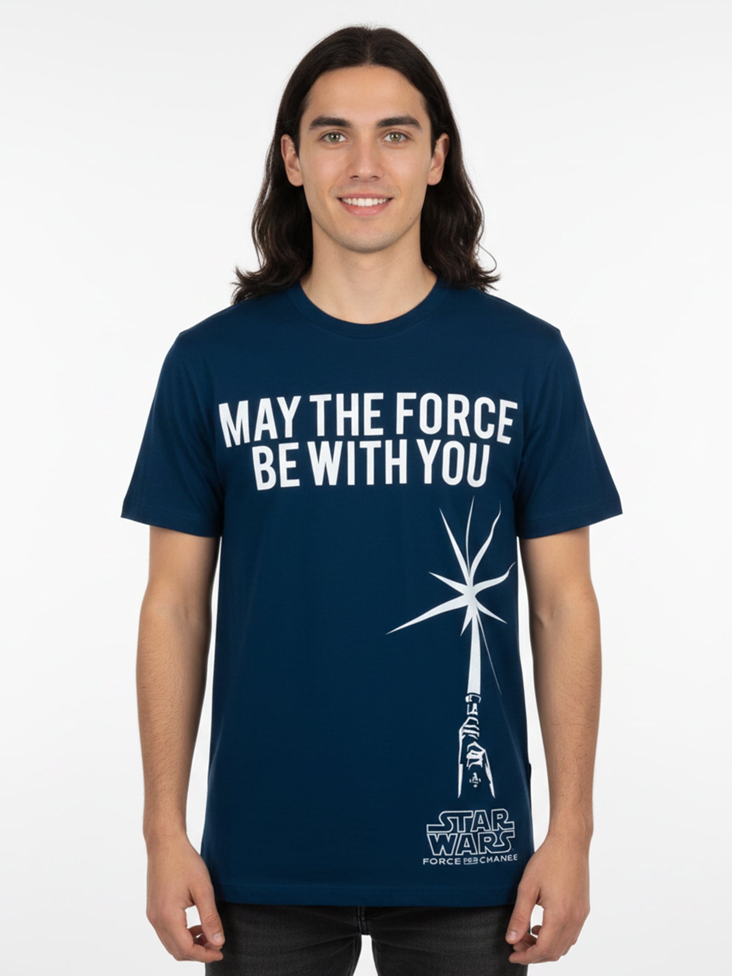 Star Wars Men’s Graphic Short Sleeve Tee, May the Force Be With You, Sizes S–3XL