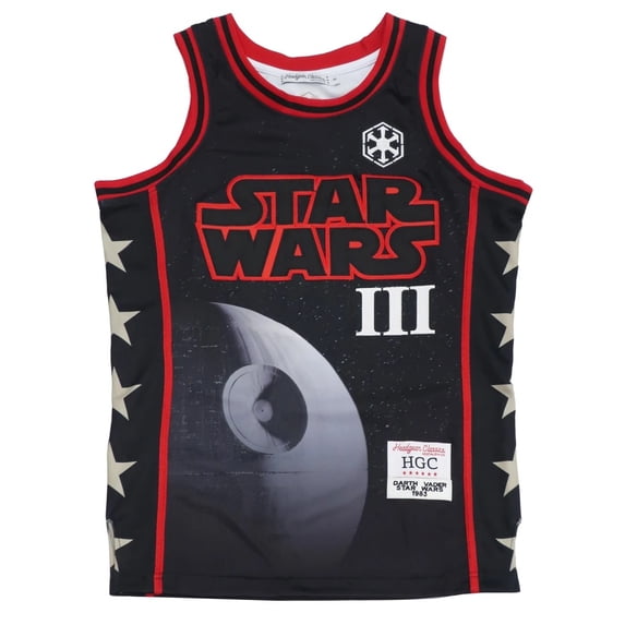 Star Wars Men's Headgear Classics Embroidered Basketball Jersey (Small, Darth Vader)