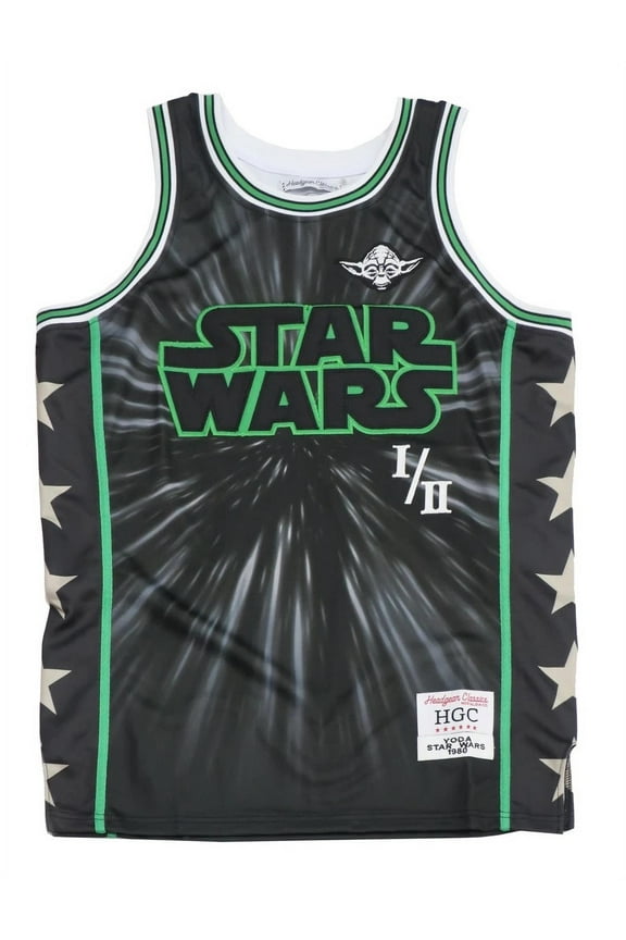 Star Wars Men's Headgear Classics Embroidered Basketball Jersey (X-Large, Yoda)