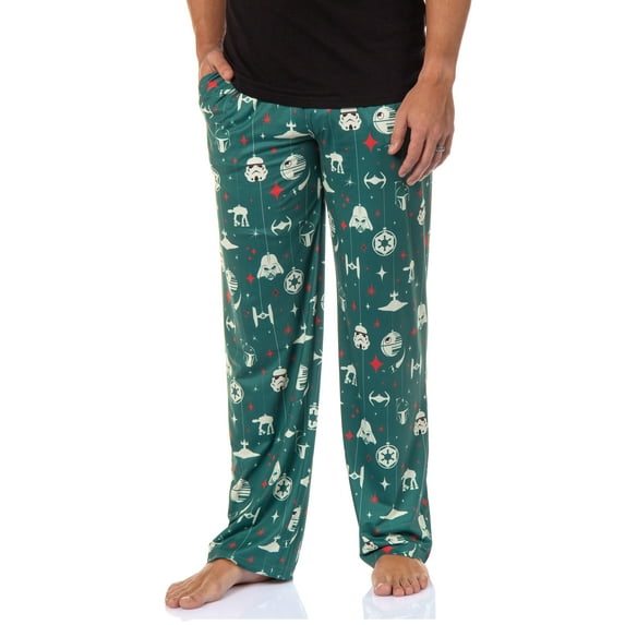 Star Wars Men's Pajama Pants Empire Christmas Ornaments Holiday Adult Lounge Sleep Pajama Bottoms