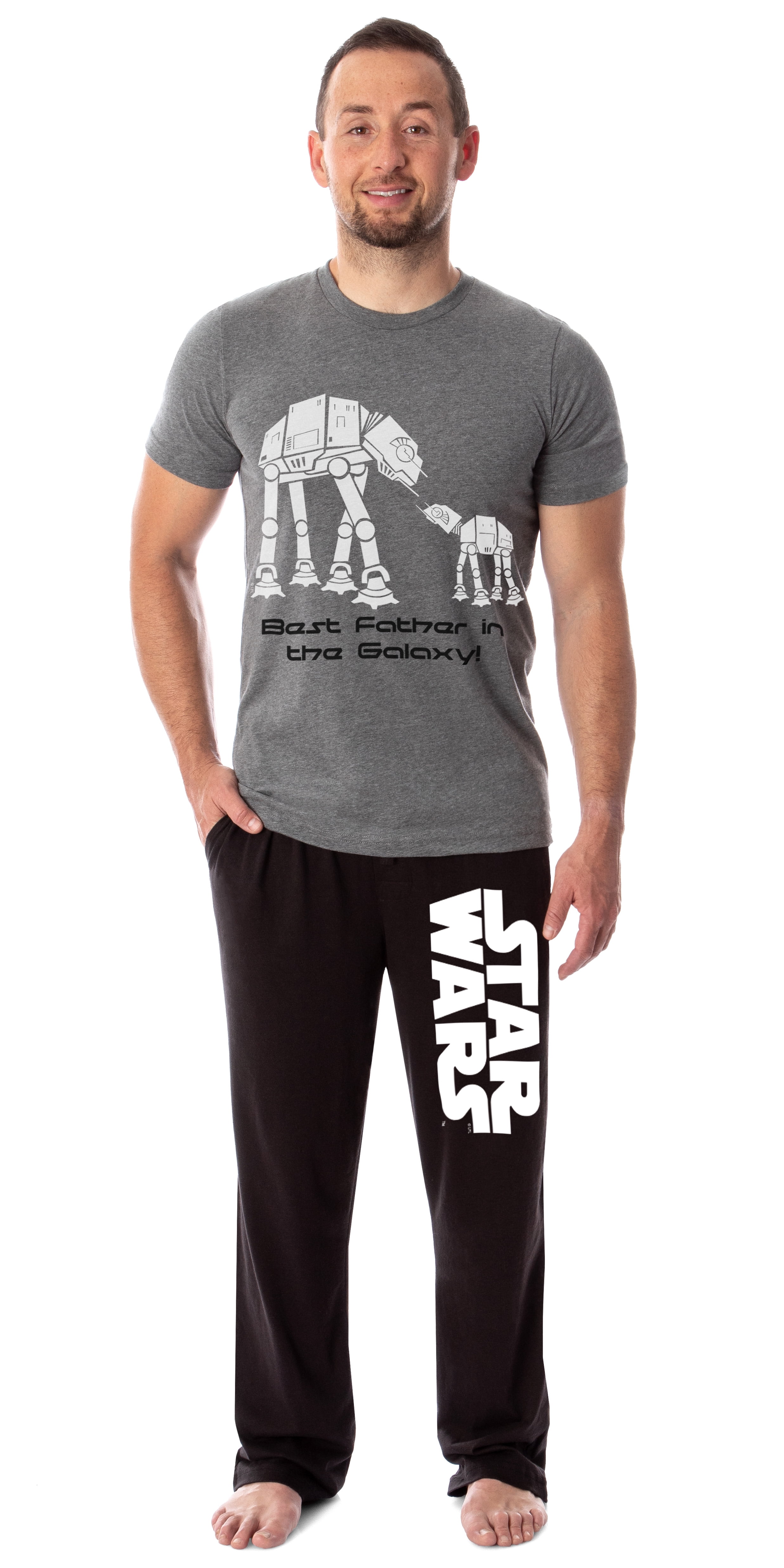 Star Wars Men s Pajamas Best Father In The Galaxy Shirt And Pants Pajama Set
