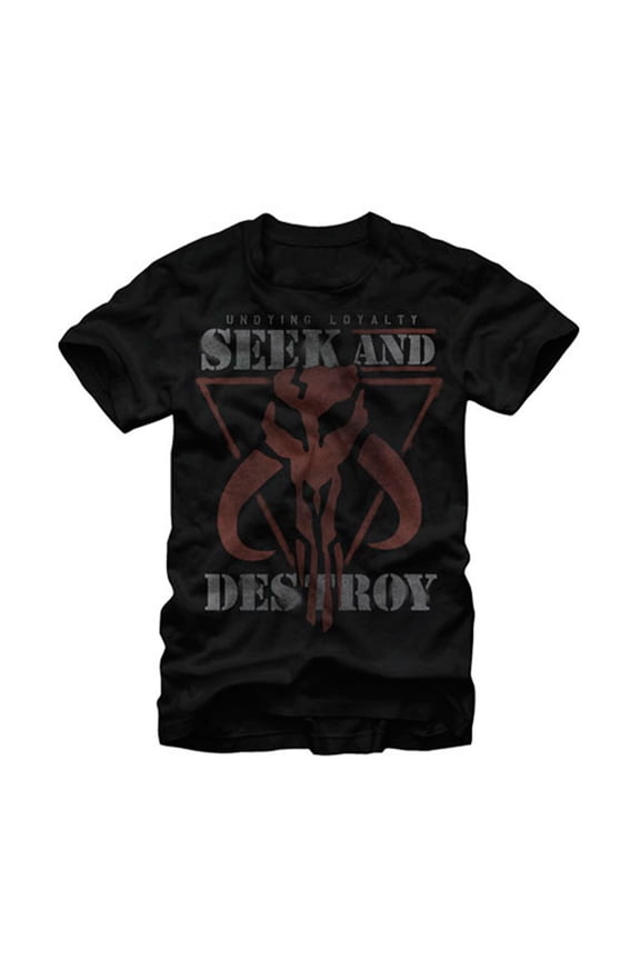 Men's Star Wars Seek Destroy T-shirt Small Black
