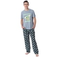 thumbnail image 1 of Star Wars Men's The Mandalorian Baby Yoda Grogu Cartoon Sleep Pajama Set, 1 of 8