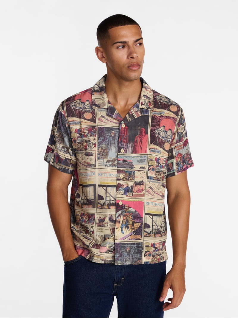 star wars mens dress shirt Star Wars Woven Button-Up Shirts