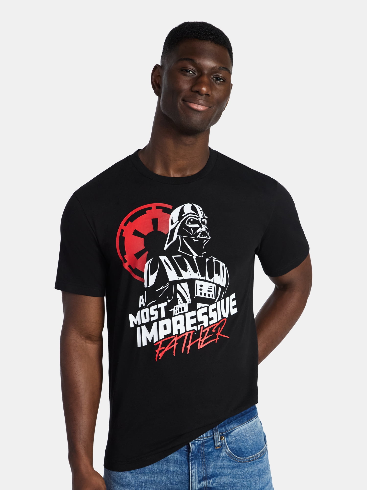 Star Wars Darth Vader Men's and Big Men's Father's Day Graphic Tee, Sizes XS-5XL