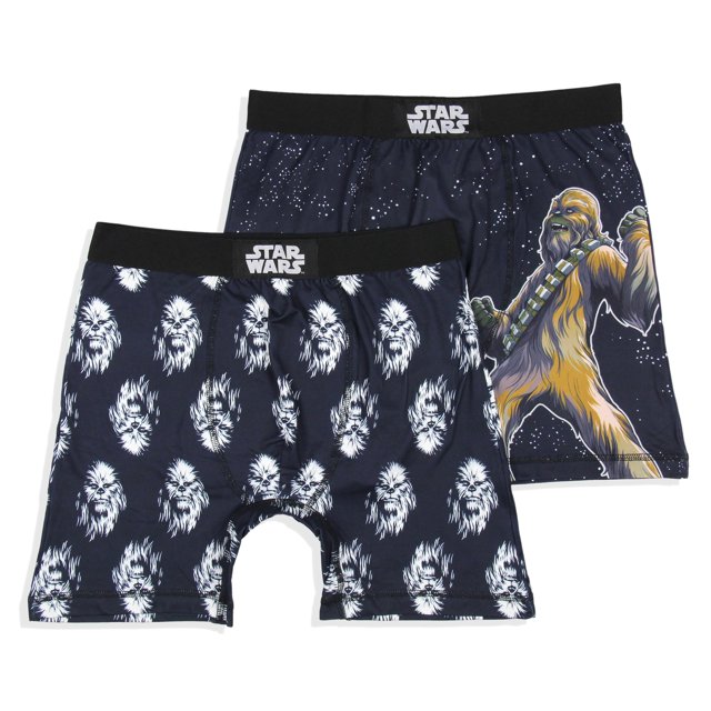Star Wars Mens' 2 Pack Chewbacca Boxers Underwear Boxer Briefs (XLarge
