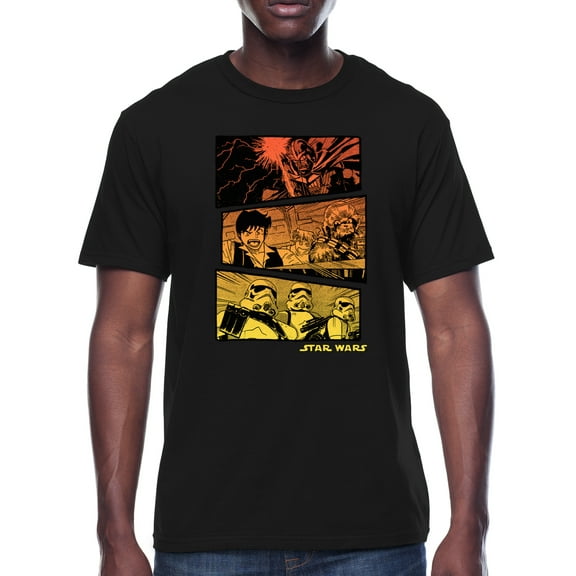 Star Wars, Mens Apparel Graphic T-Shirt, Anime Splice Sizes S-3XL