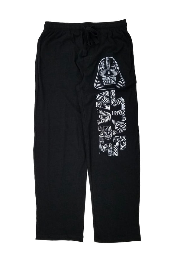 Mens Black Darth Vader Sleep Pants Lounge Pants Pajama Bottoms S