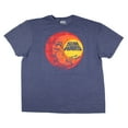 thumbnail image 1 of Star Wars Mens' Boba Fett Outline On A Circular Sunset Gradient T-Shirt, 1 of 5