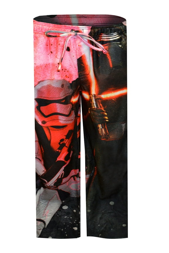 Mens Kylo Ren Stormtrooper Flannel Sleep Pants Pajama Bottoms M
