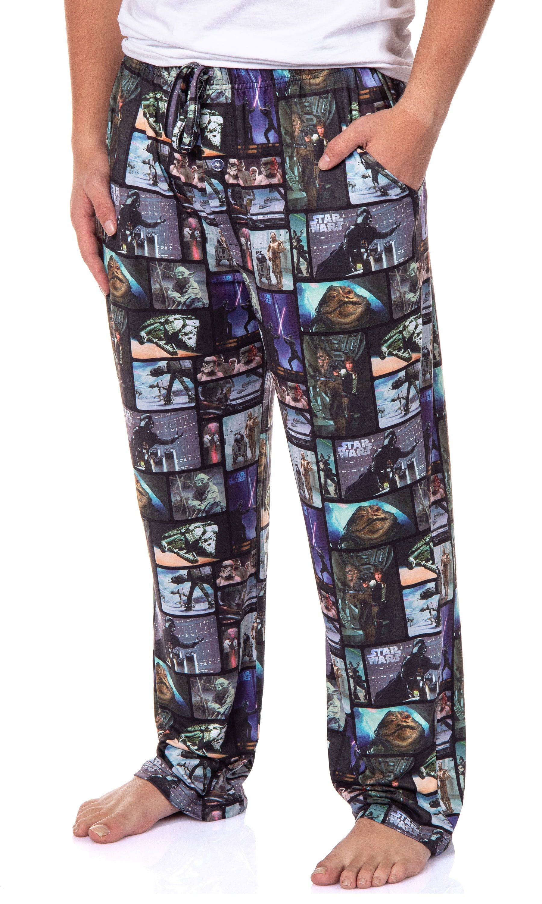 Star Wars Mens' Movie Film Classic Character Scenes Adult Sleep Pajama