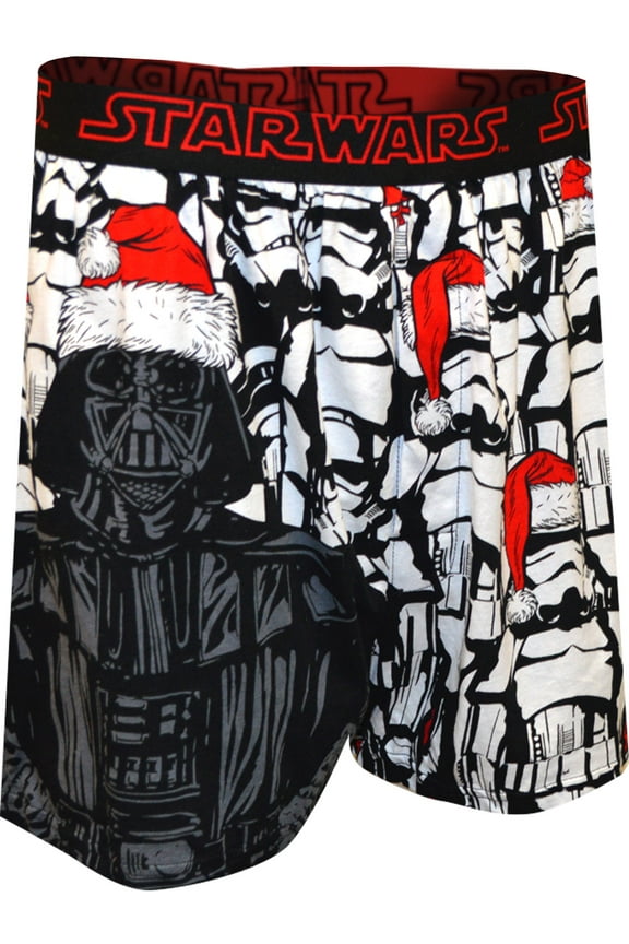 Mens Star Wars Merry Christmas from the Dark Side Boxer Shorts (Small)
