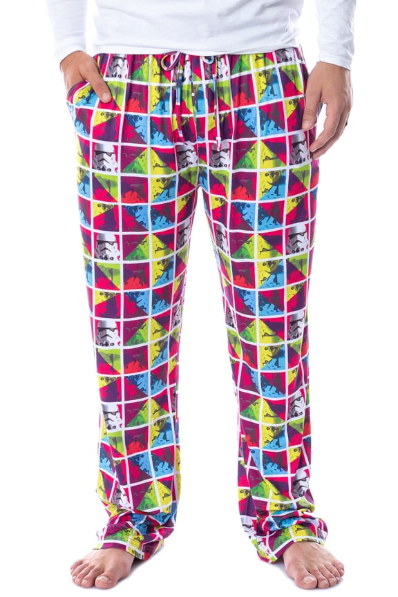 Star Wars Mens' Stormtrooper Color Frames Pop Art Sleep Pajama Pants