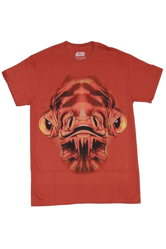 Mens T-Shirt - Admiral Ackbar Giant Red Face Image (Small)