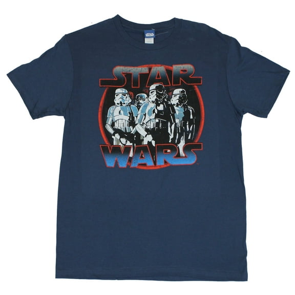 Star Wars Mens T-Shirt - Distressed Circle Stormtrooper Image