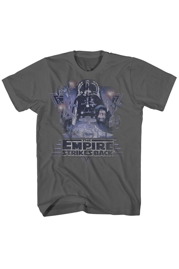 Star Wars Mens T-Shirt - Empire Strikes Back Vader Collage (Large)