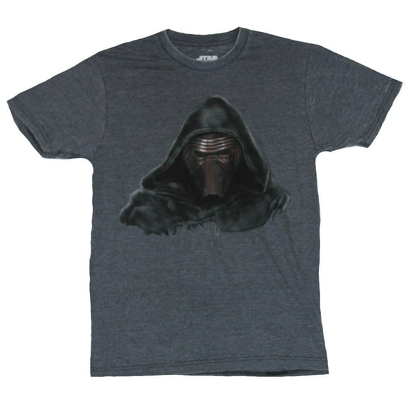 Star Wars Mens T-Shirt - Kylo Ren The Force Awakens Scary Face (X-Large)