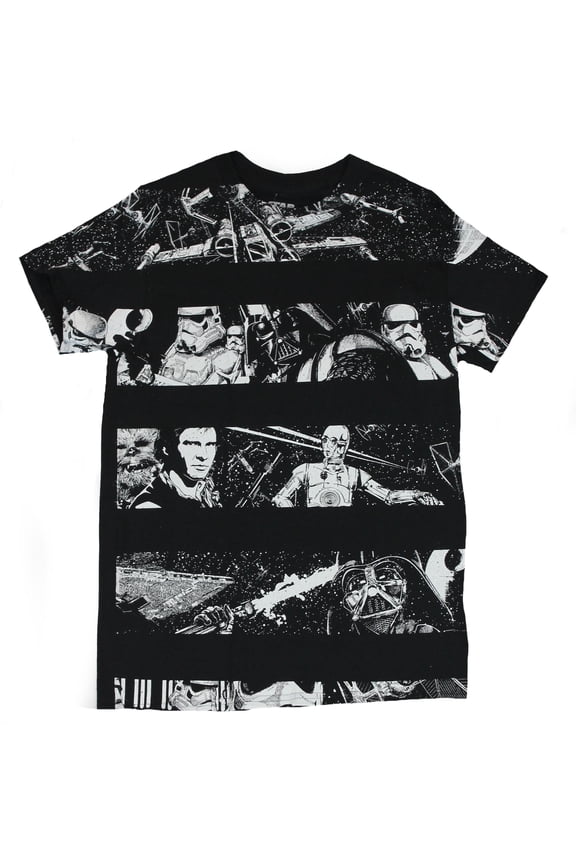 Mens T-Shirt - New Hope Scene Swathes ALL Over Image (Small)