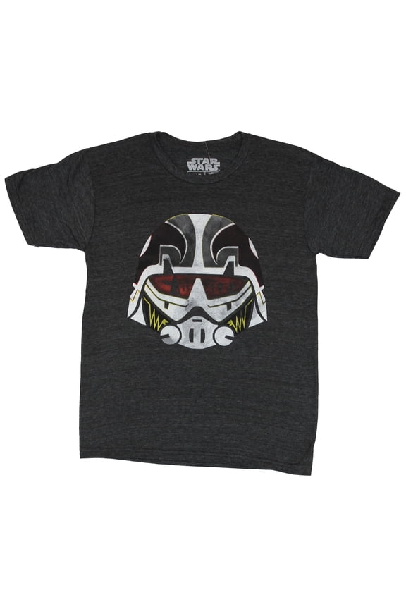 Mens T-Shirt - Rebels Giant Distressed Ezra Mask Image (Small)