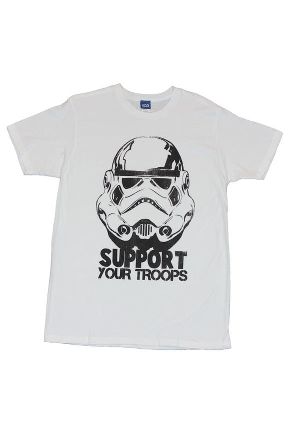 Mens T-Shirt - "Support Your Troops" Stormtrooper Face