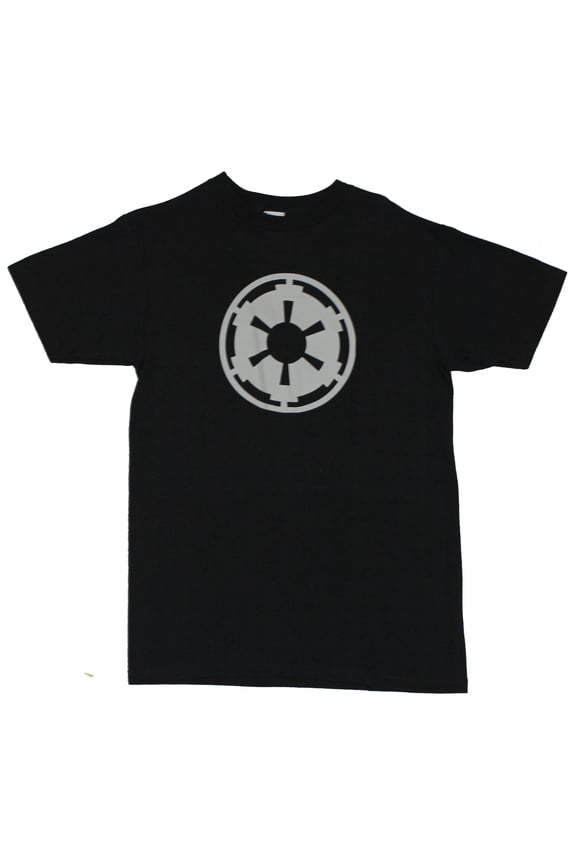 Mens T-Shirt - White Imperial Empire Logo (Small)