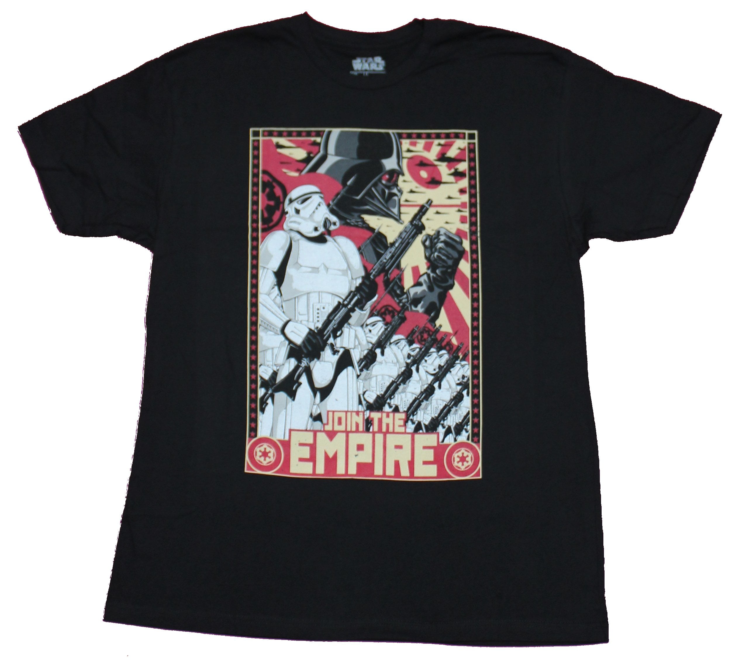 Star Wars Mens T shirt Join The Empire Propaganda Poster Image