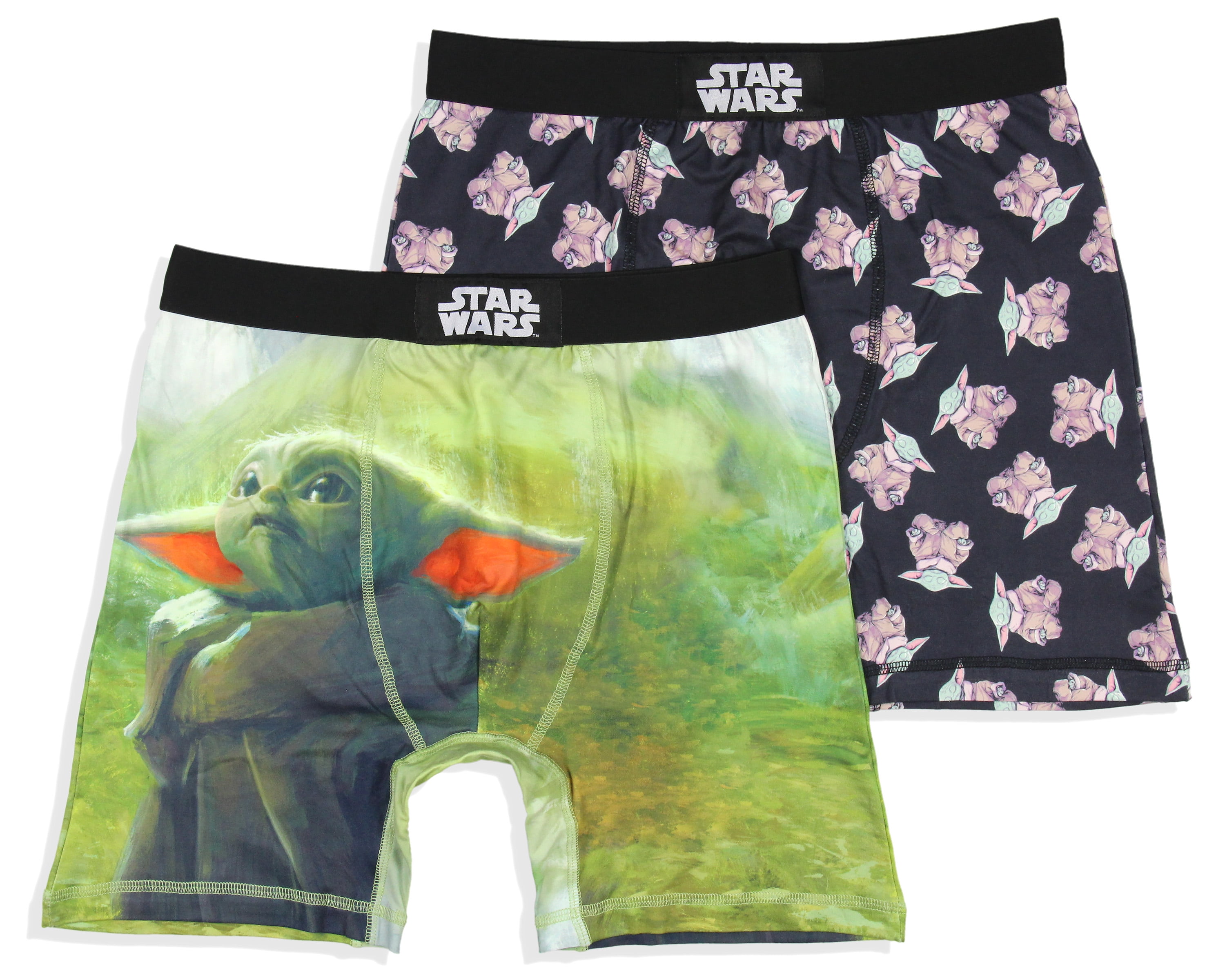 Star Wars Mens' The Mandalorian 2 Pack Grogu Baby Yoda Boxers Underwear  Boxer Briefs (XL) 