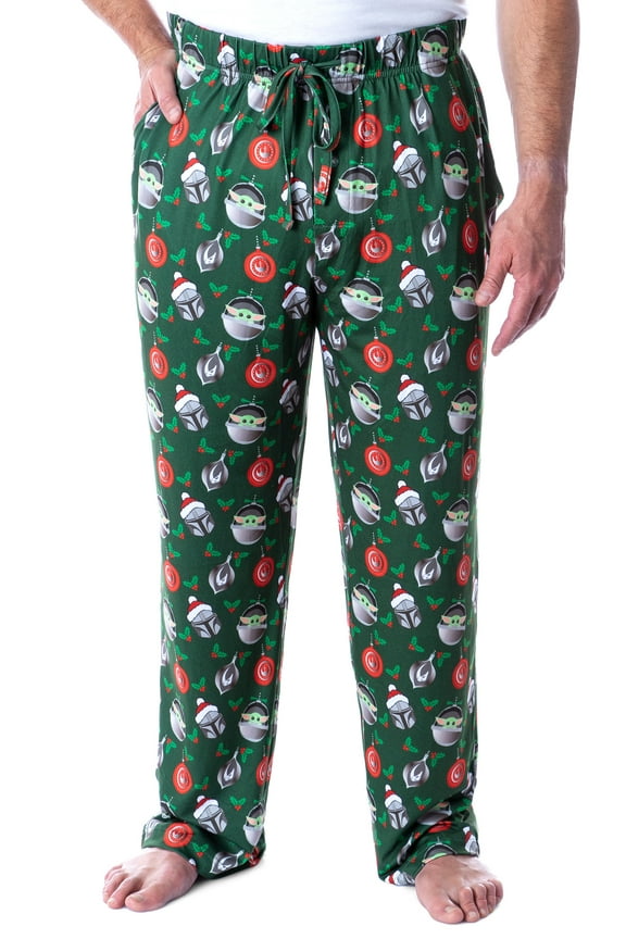 Star Wars Mens' The Mandalorian The Child Christmas Ornaments Pajama Pants