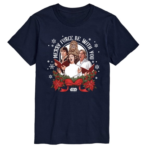 Star Wars - Merry Force Be With You - Men's Short Sleeve Graphic T-Shirt