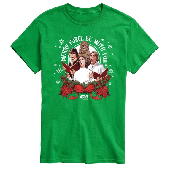 Star Wars - Merry Force Be With You - Men's Short Sleeve Graphic T-Shirt