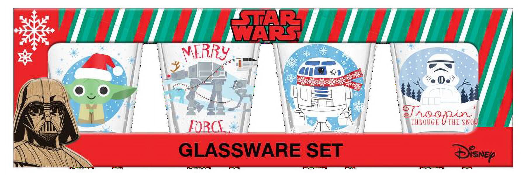Star Wars Merry Force 4-Piece Mini Glass Set